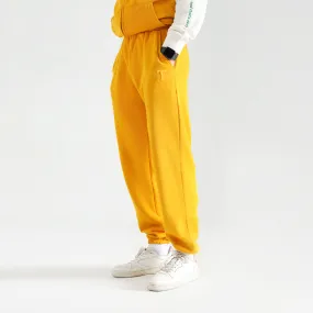 Mustard Fleece Unisex Joggers