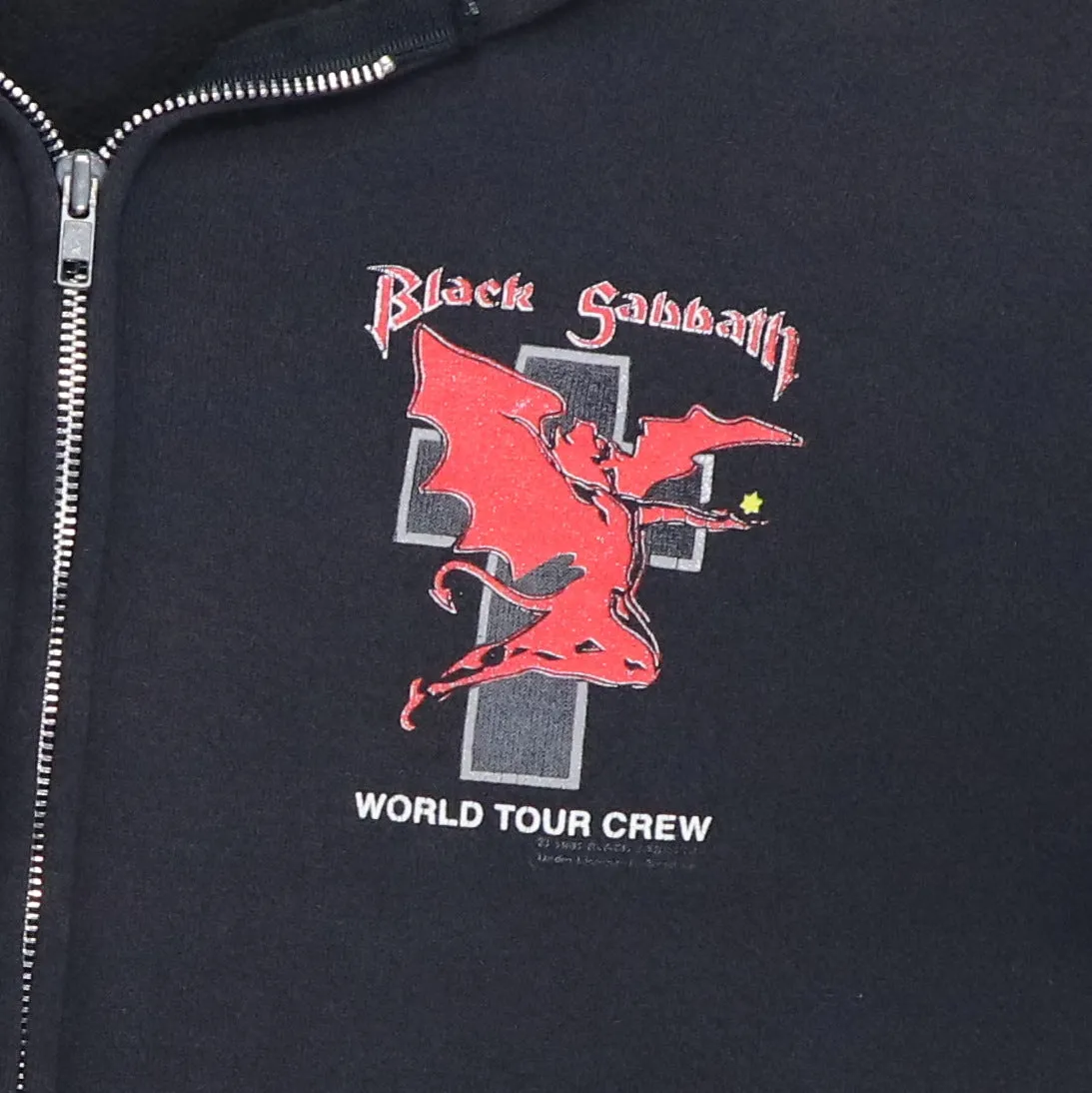 1992 Black Sabbath Tour Zip Up Hoodie