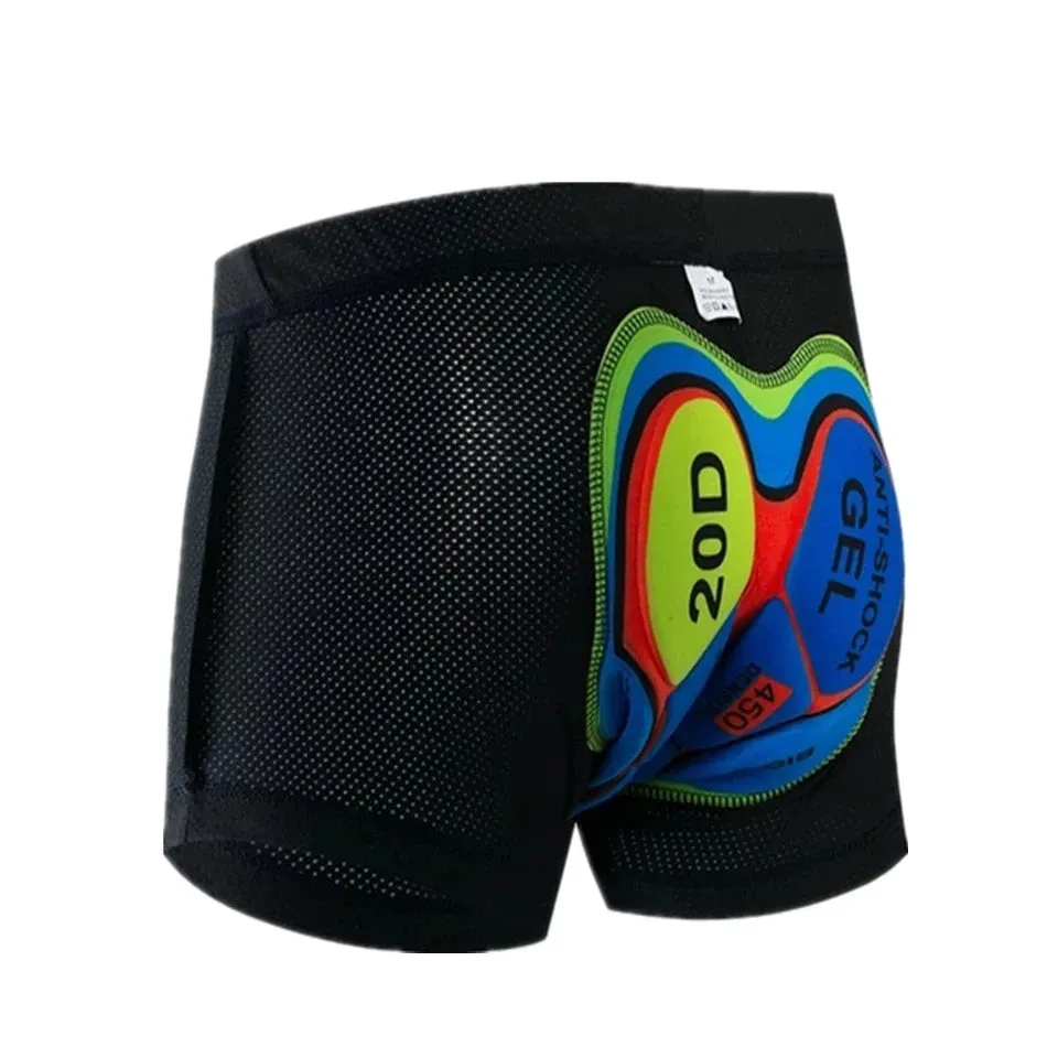 2023 Fully Breathable Cycling Shorts,  Underwear With Shockproof Gel Pad Mtb Bike Road Men's For Road