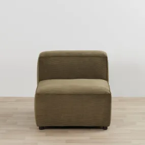 Abbot Modular Armless 1-Seat - Olive