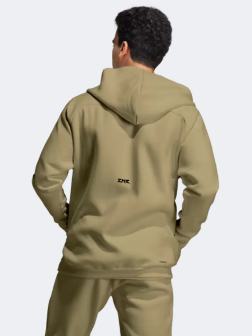 Adidas Z N E Men Sportswear Hoody Olive Strata