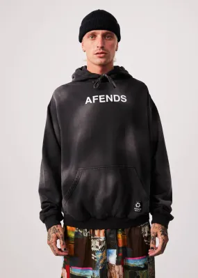 AFENDS Mens Millions - Hoodie - Worn Black