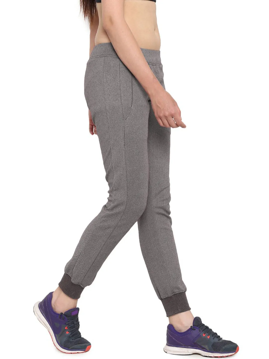 Alcis Grey Melange TRAIN HARD KNIT Joggers 350WPN339