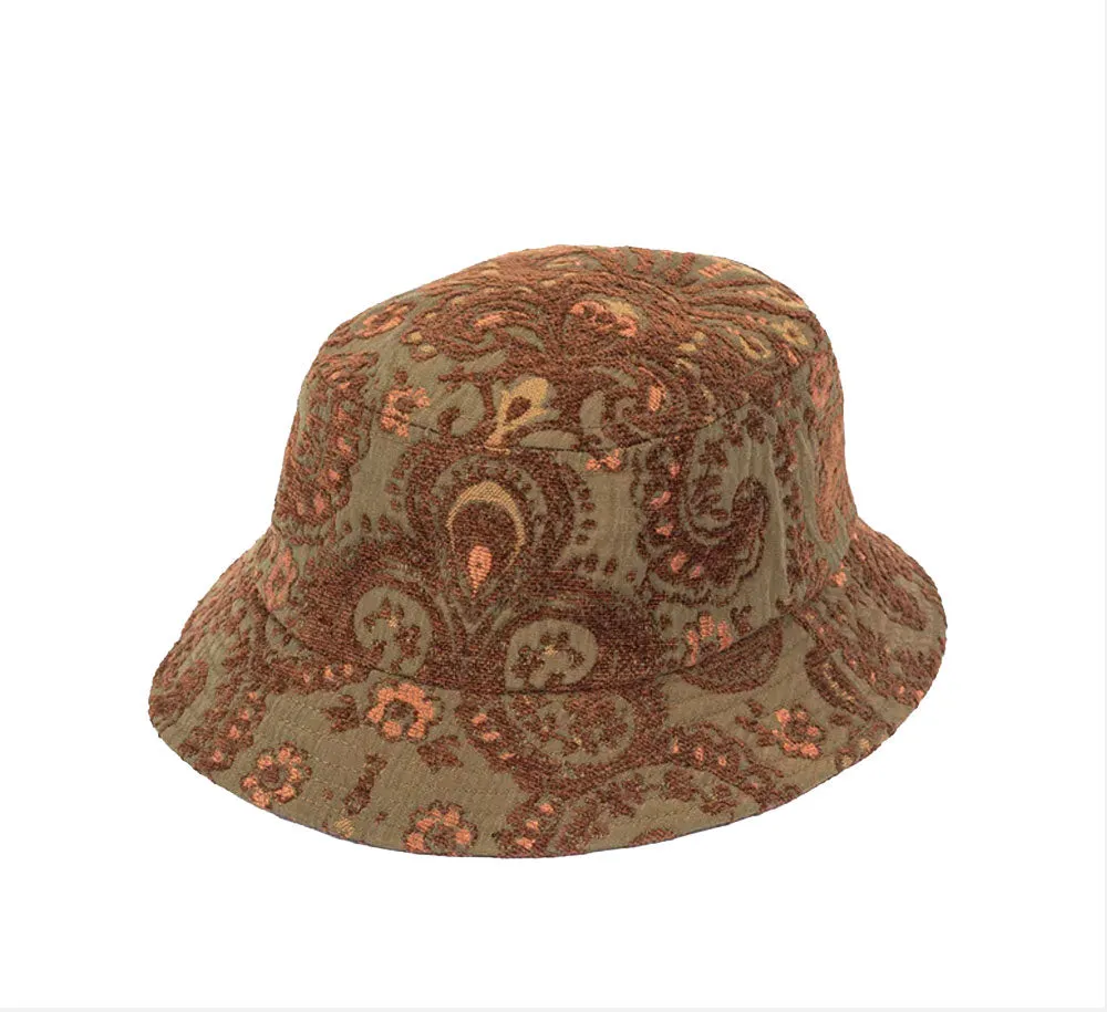 ANTIQUE DAMASK BUCKET HAT