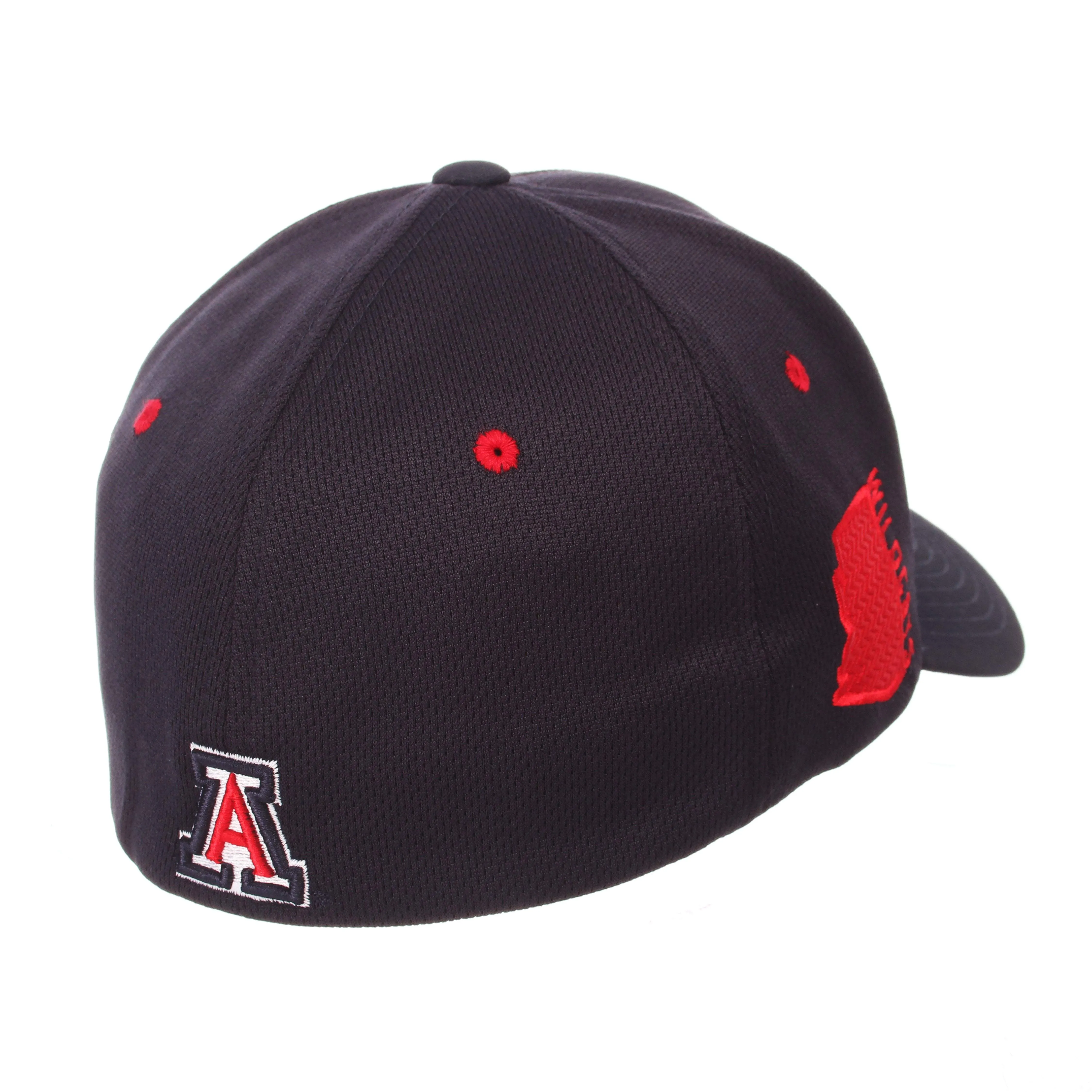 Arizona Wildcats Zephyr Dark Navy "Rambler" Structured Stretch Fit Hat Cap (M/L)