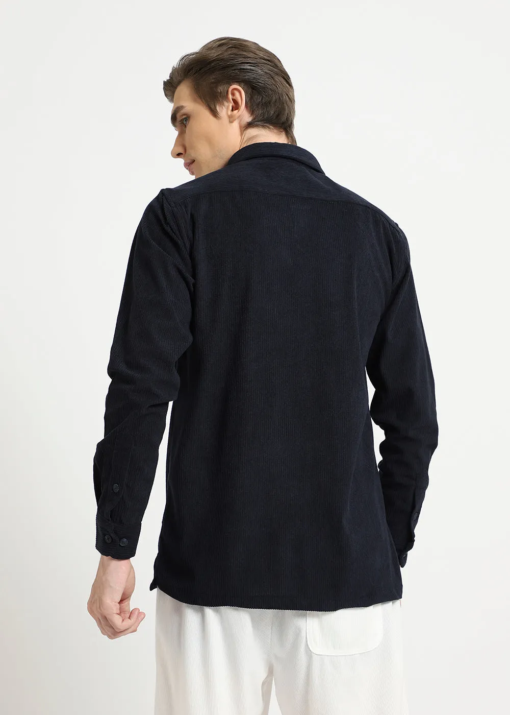 Arona Blue Corduroy Shirt