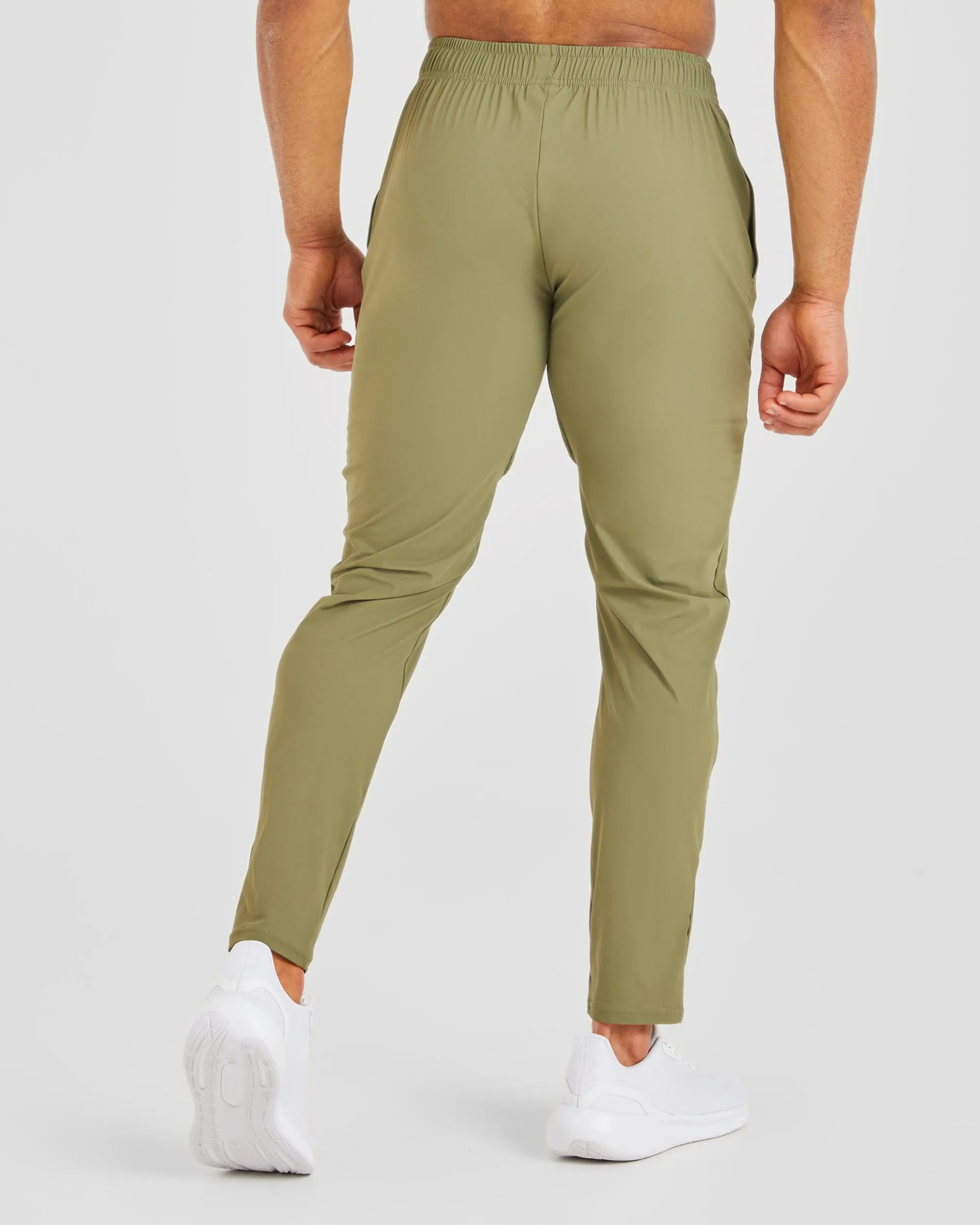 Ascend Zip Joggers - Olive Green