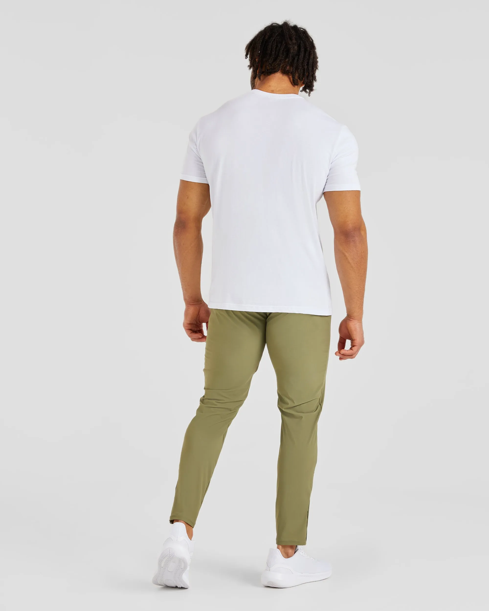 Ascend Zip Joggers - Olive Green