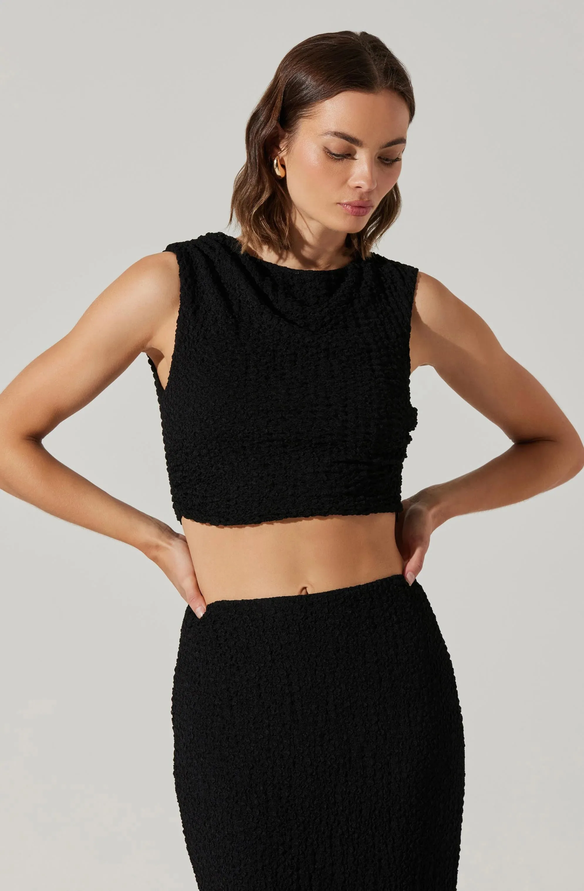 AST Keely Crop Top in Black