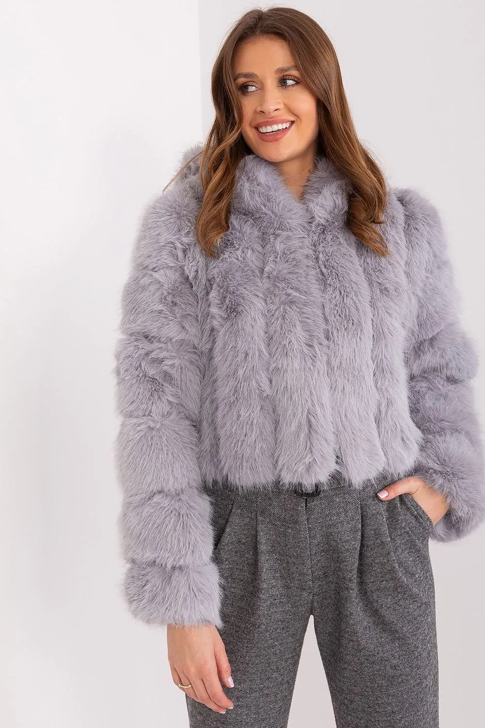 AT Fuzzy Cropped Jacket