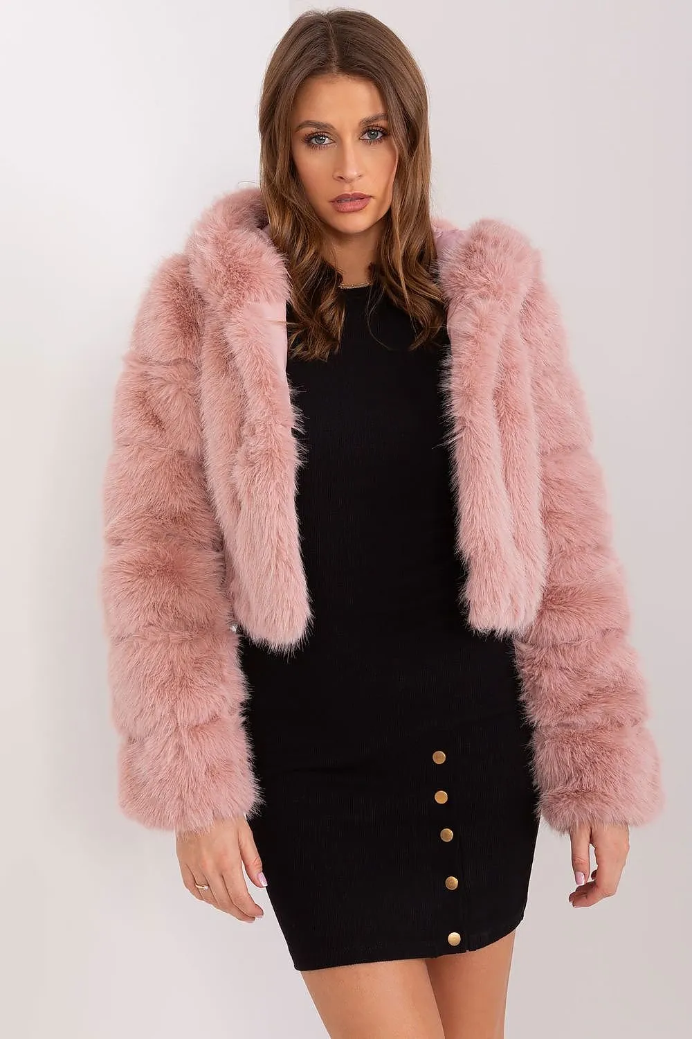 AT Fuzzy Cropped Jacket