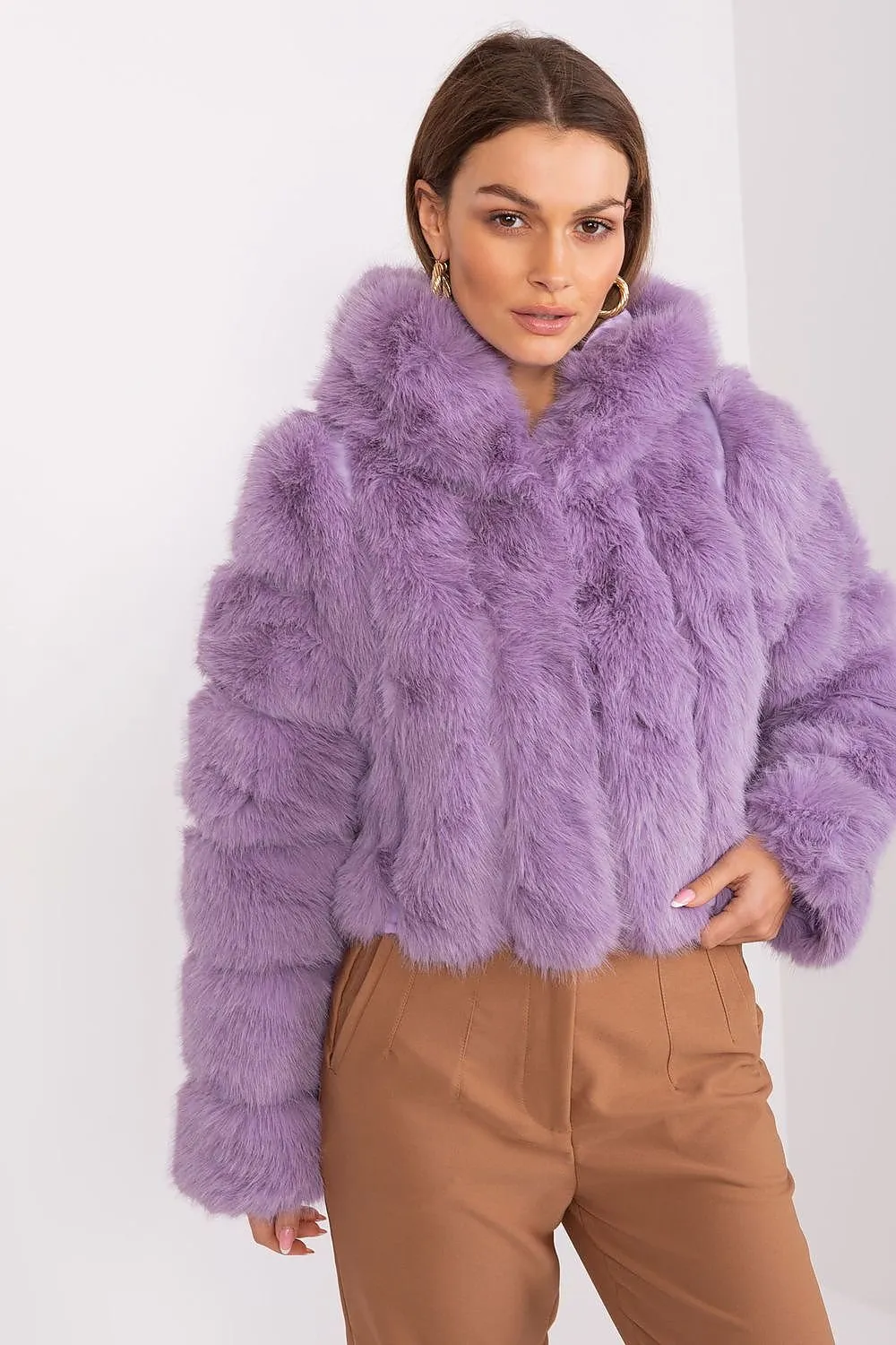 AT Fuzzy Cropped Jacket