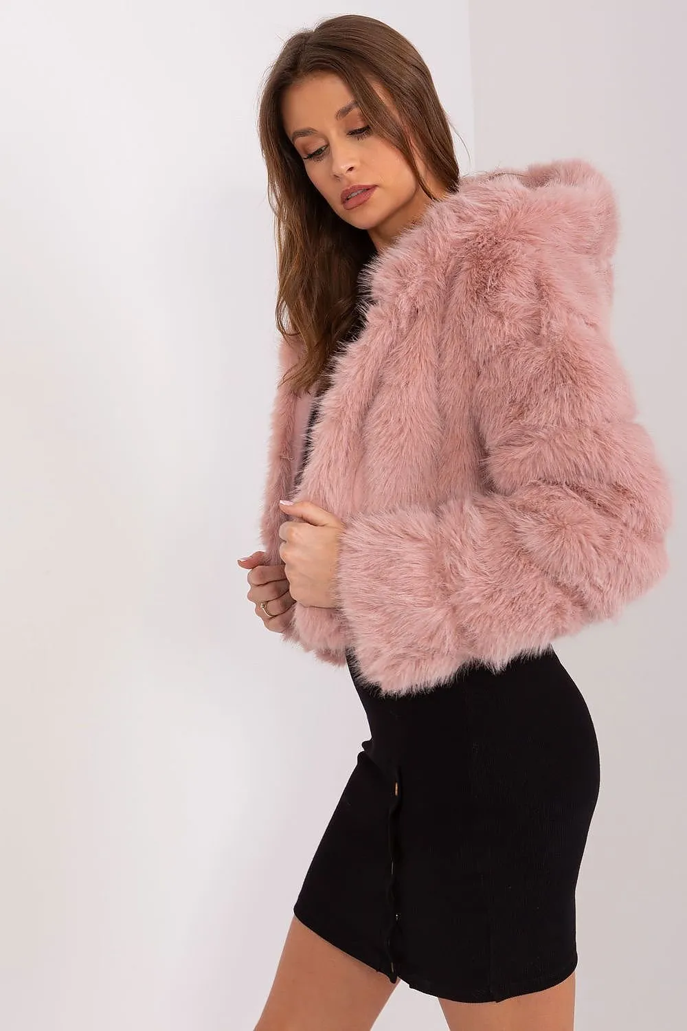 AT Fuzzy Cropped Jacket