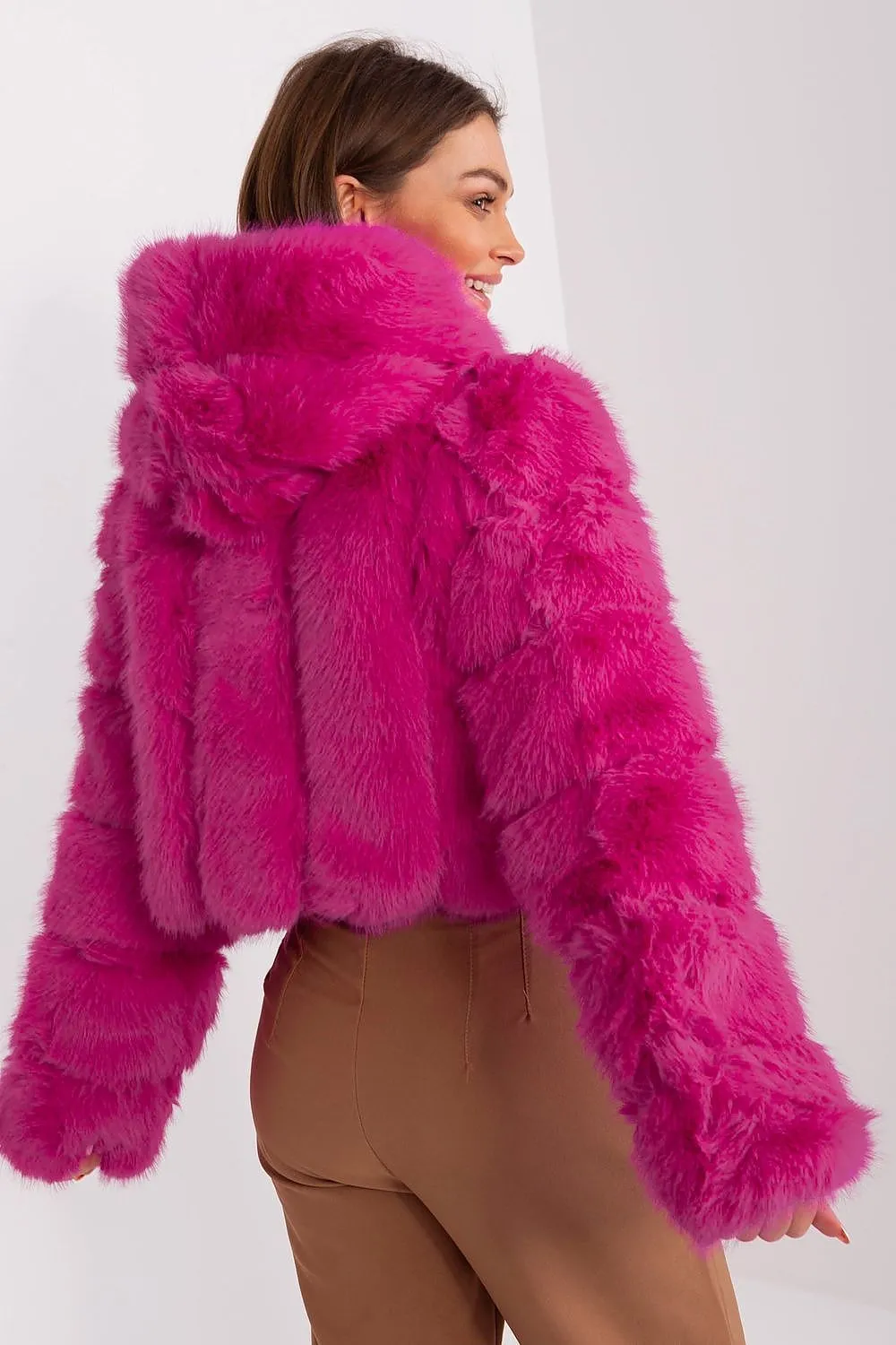 AT Fuzzy Cropped Jacket