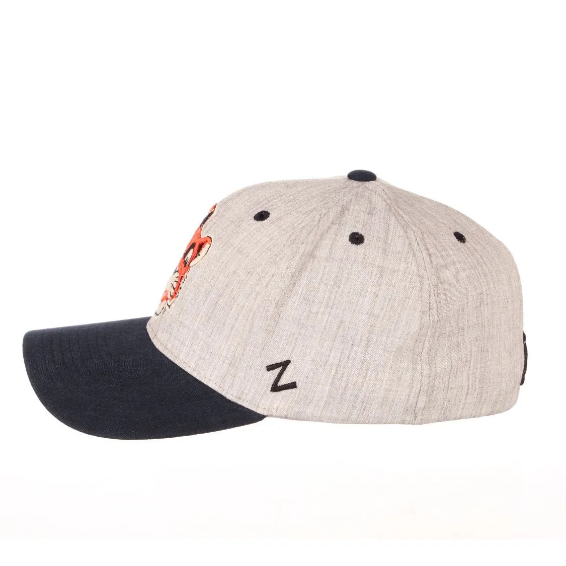 Auburn Tigers Zephyr "Oxford" Structured Stretch Fit Fitted Hat Cap