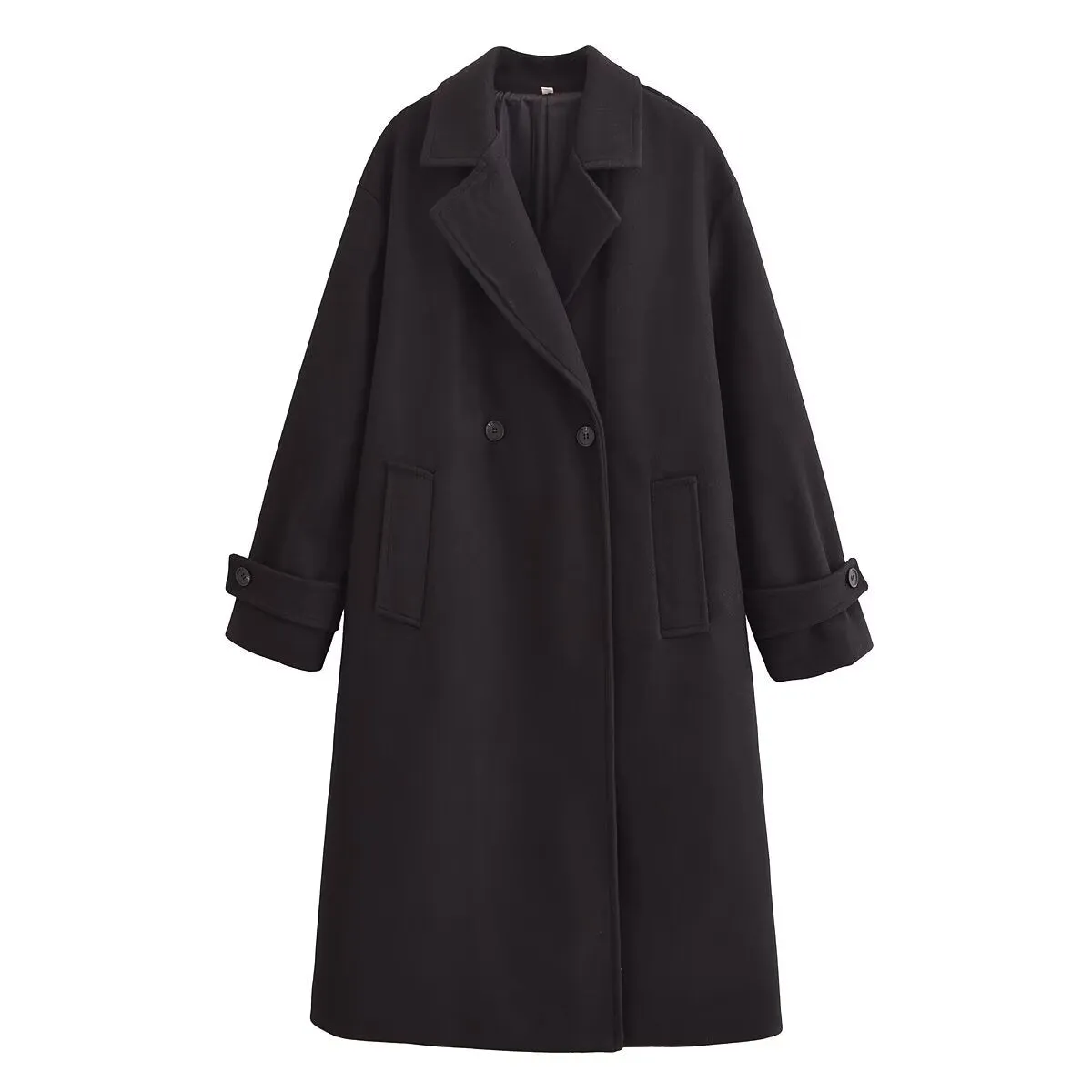 Autumn Women Street Woolen Trench Coat Overcoat Coat