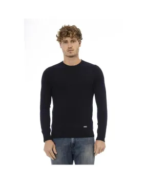 Baldinini Trend Men's Blue Wool Sweater - 50 IT