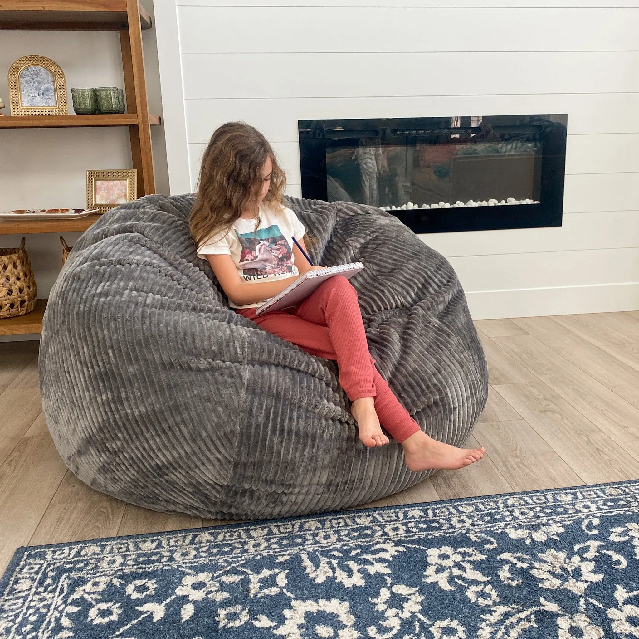 Bean Bag - Queen - Plush Corduroy