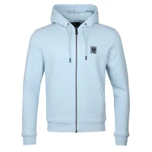 Belstaff Full Zip Hoodie Sweat Top in Sky Blue