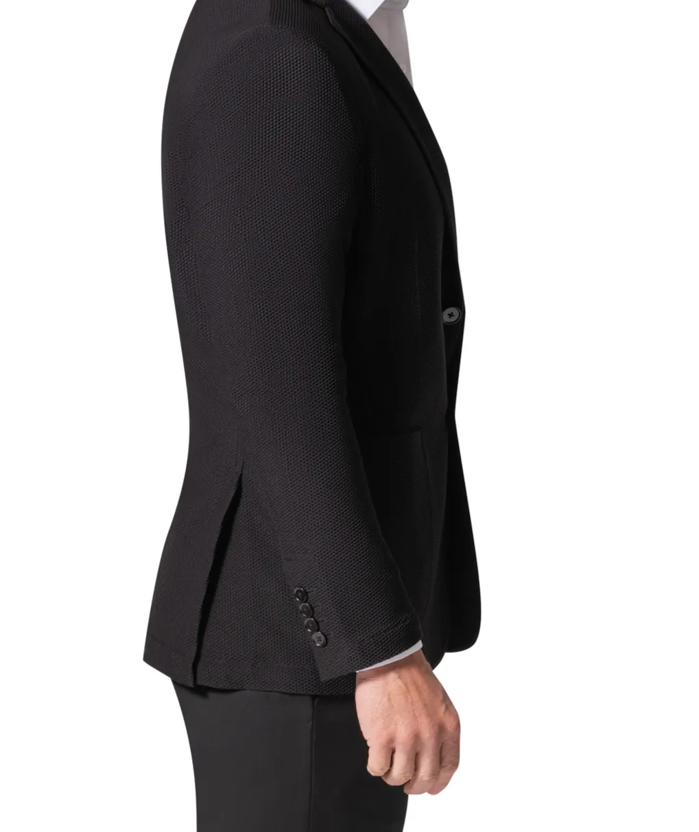 Berragamo Elegant Wool Sport Coat Slim Fit - Black