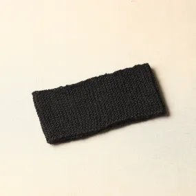 Black - Kumaun Hand Knitted Woolen Warm Headband 35