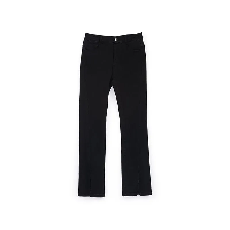 Black Vintage Flare Leg Bootcut Pants