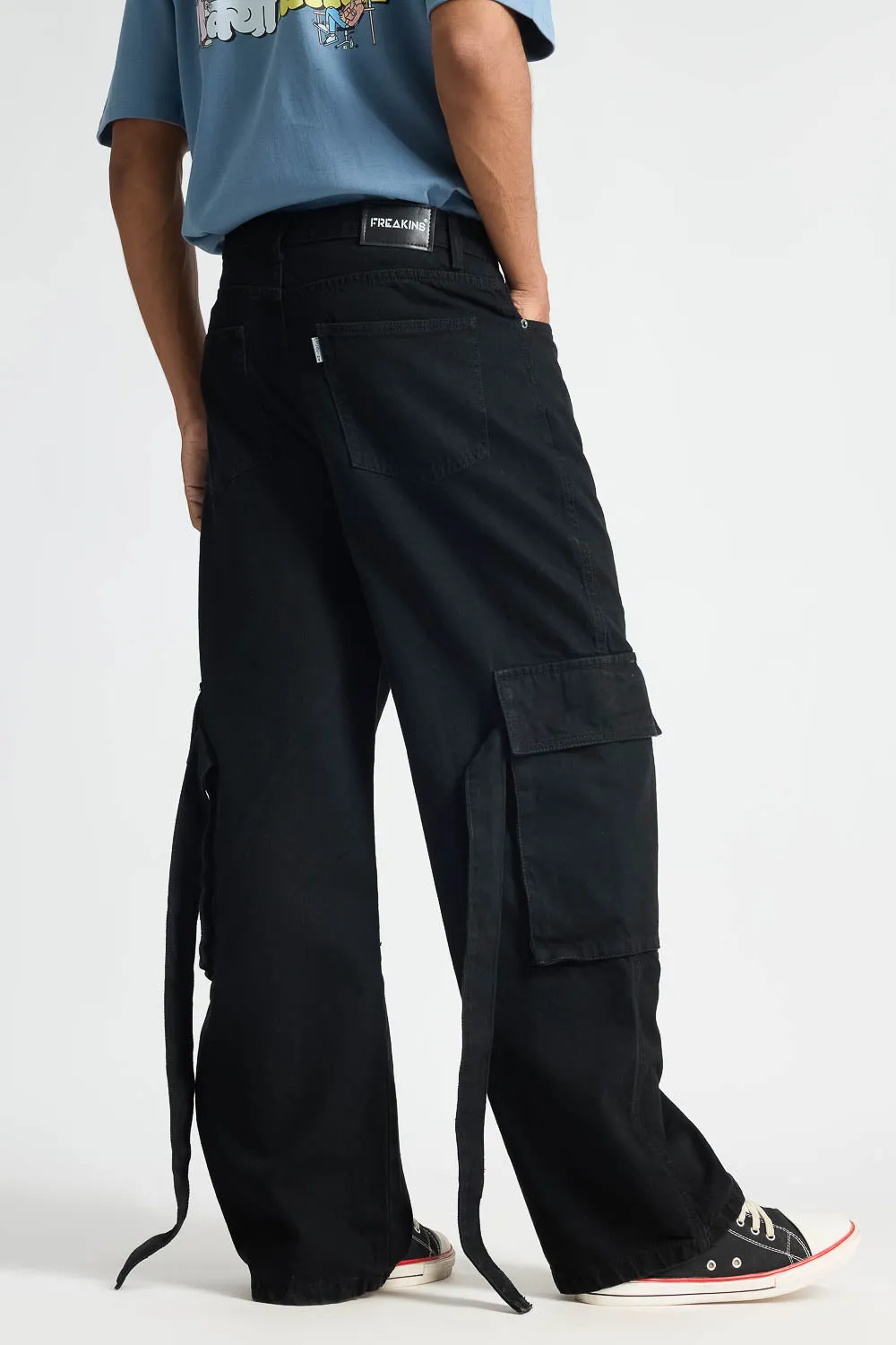 Black Workwear Mens Cargo Pants