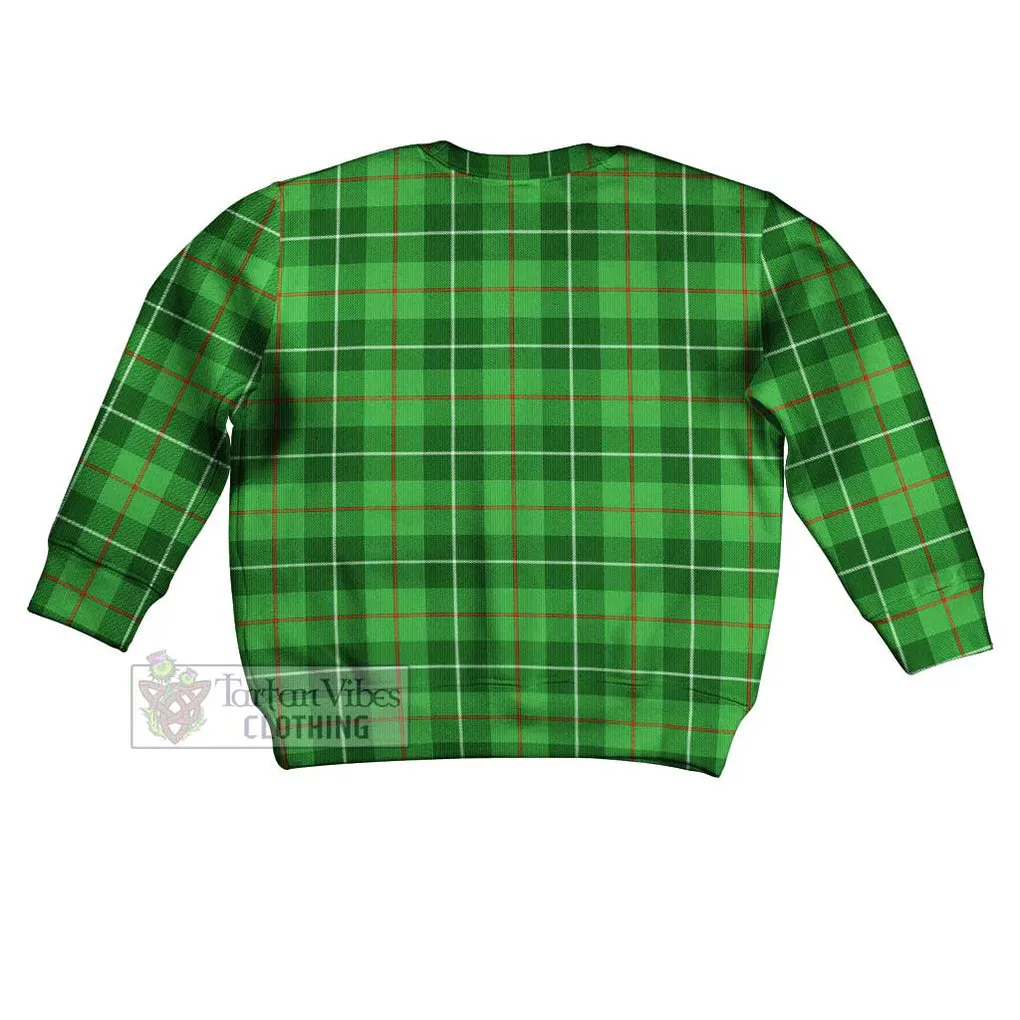 Boyle Tartan Kid Ugly Sweater with Family Crest