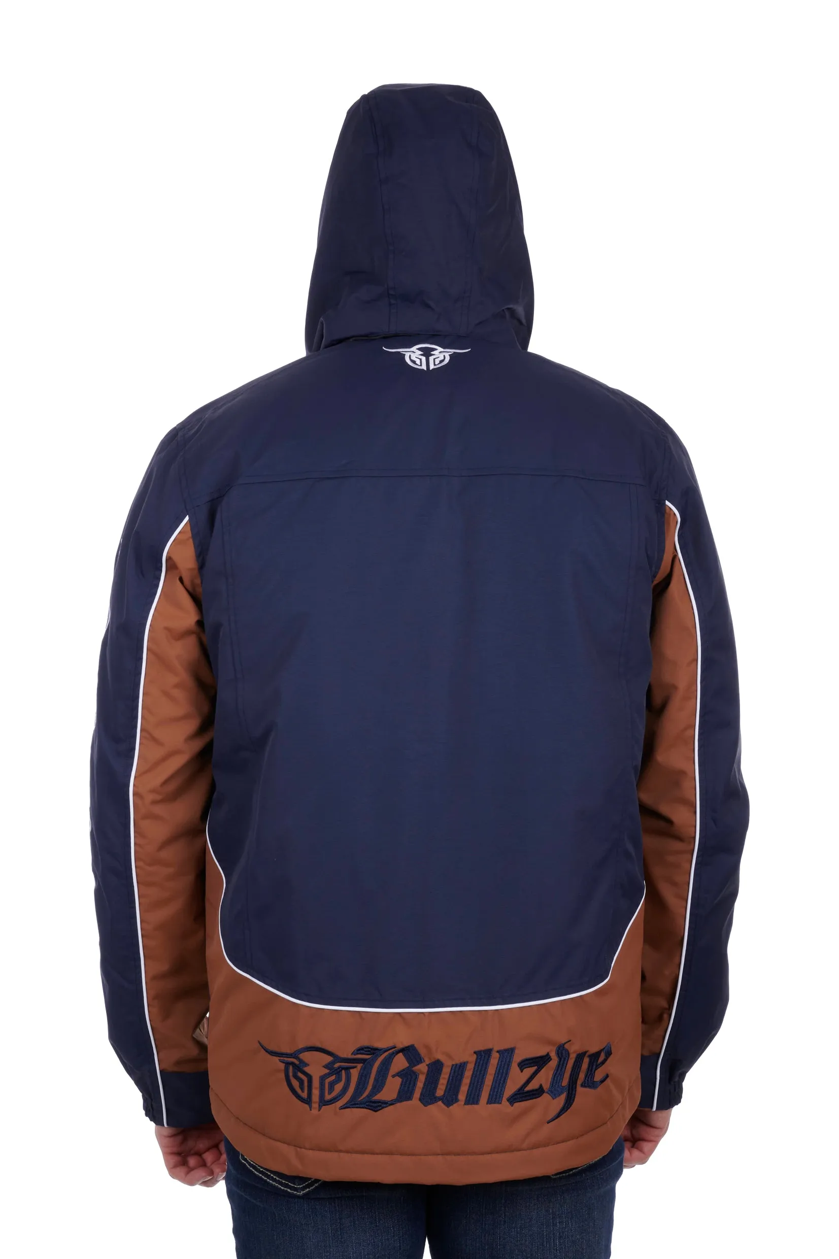 Bullzye Mens Bazooka Jacket - Navy/Tan - B3W1704039