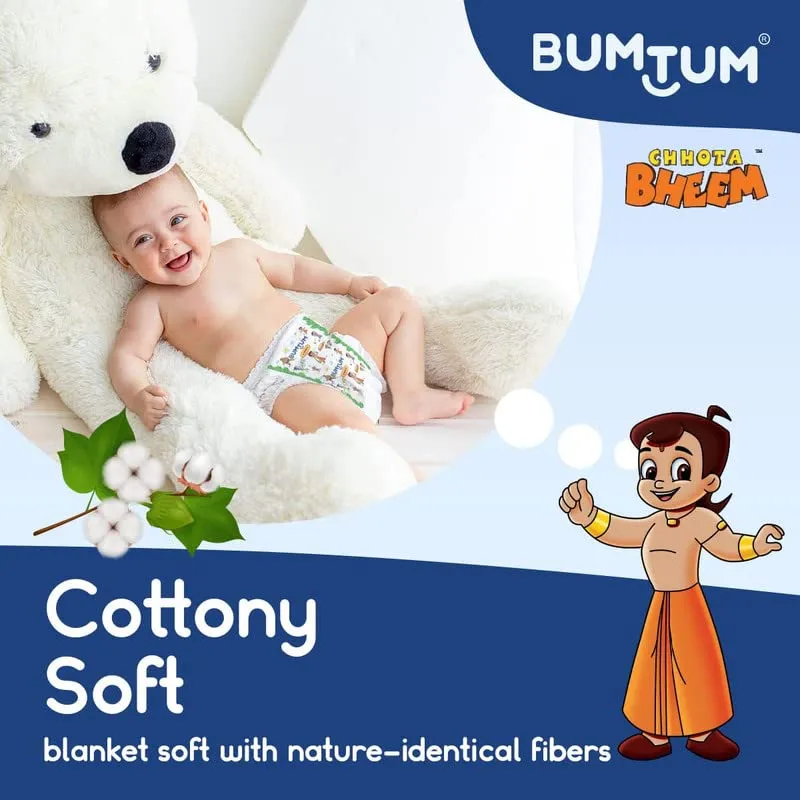 Bumtum Chota Bheem XXL Size Baby Diaper Pants, 66 Count, Leakage Protection Infused With Aloe Vera, Cottony Soft High Absorb Technology