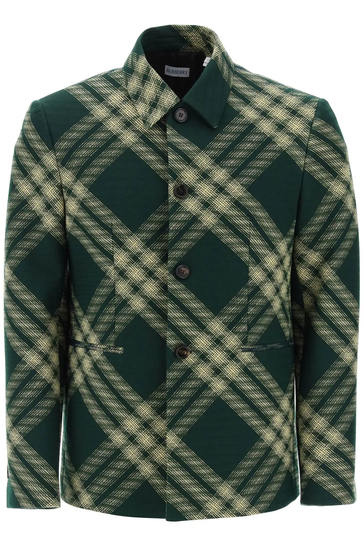 Burberry Single-Breasted Check Jacket