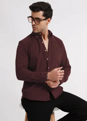 Burnt Tumber Corduroy Shirt