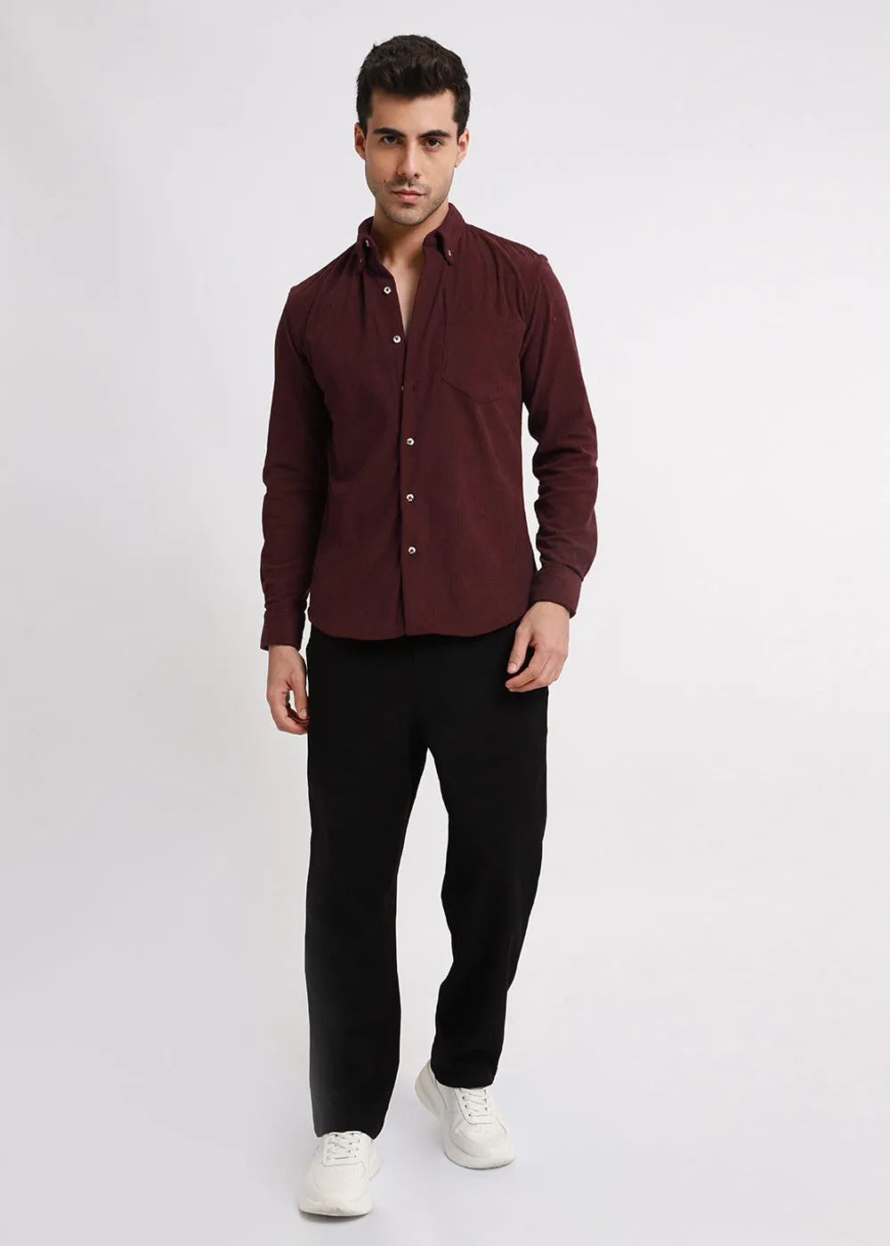 Burnt Tumber Corduroy Shirt