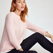 Camellia Crew Neck Stitch Sweater