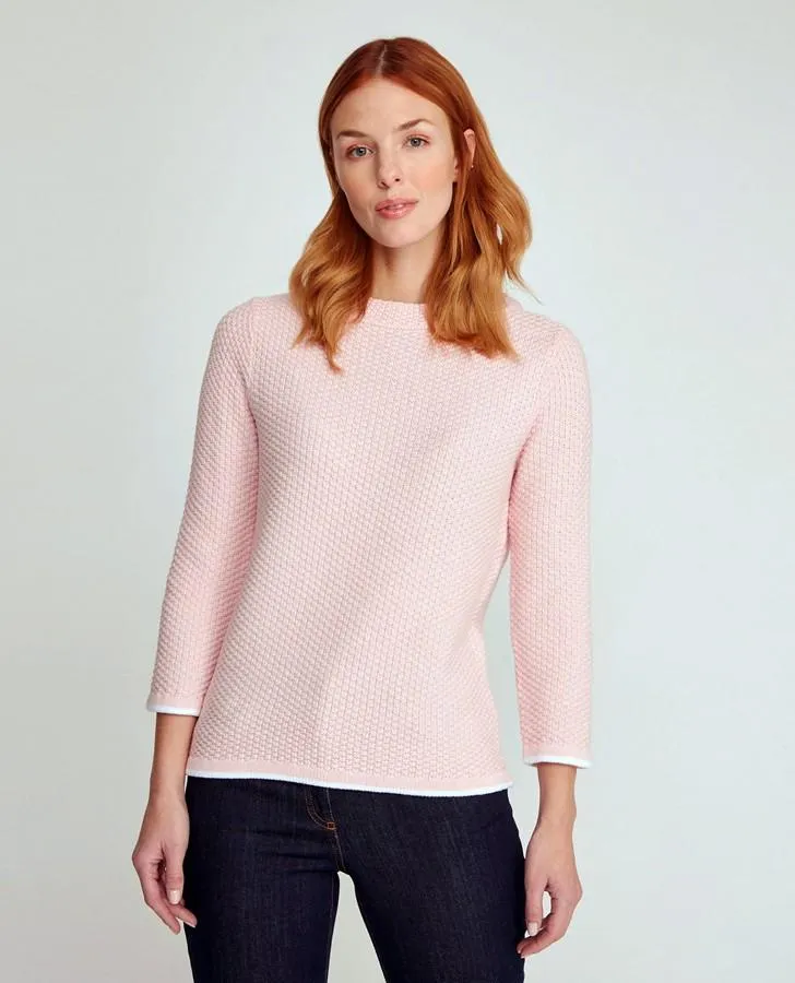 Camellia Crew Neck Stitch Sweater