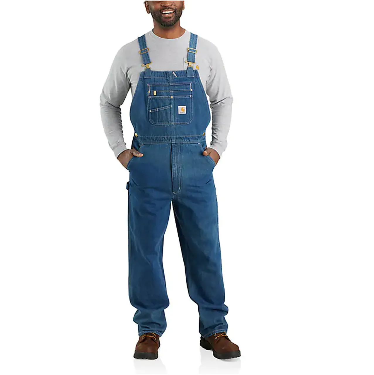 Carhartt Men's Loose Fit Denim Bib Overall