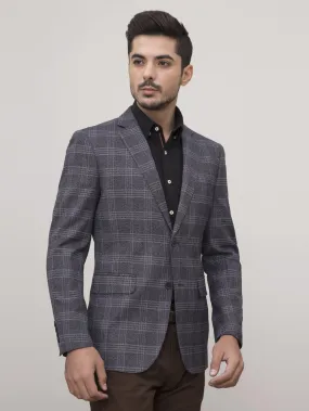 CASUAL COAT SLIM FIT GREY BLACK