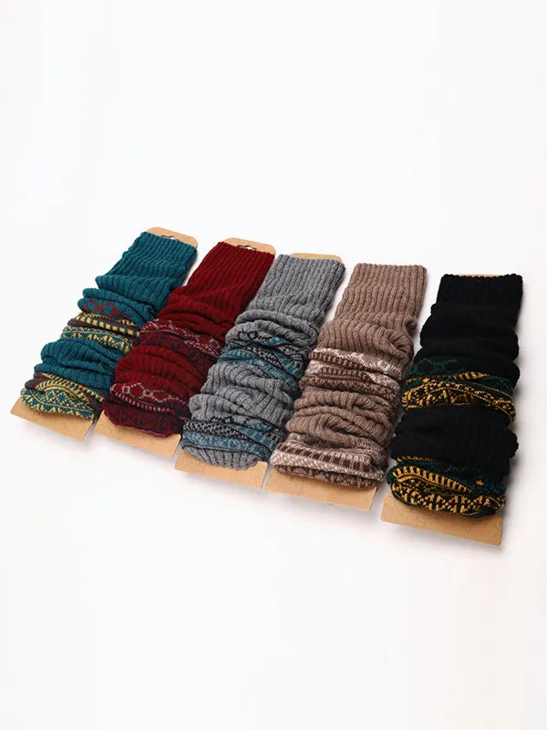 Casual Keep Warm Printed Leg Warmers Accessories