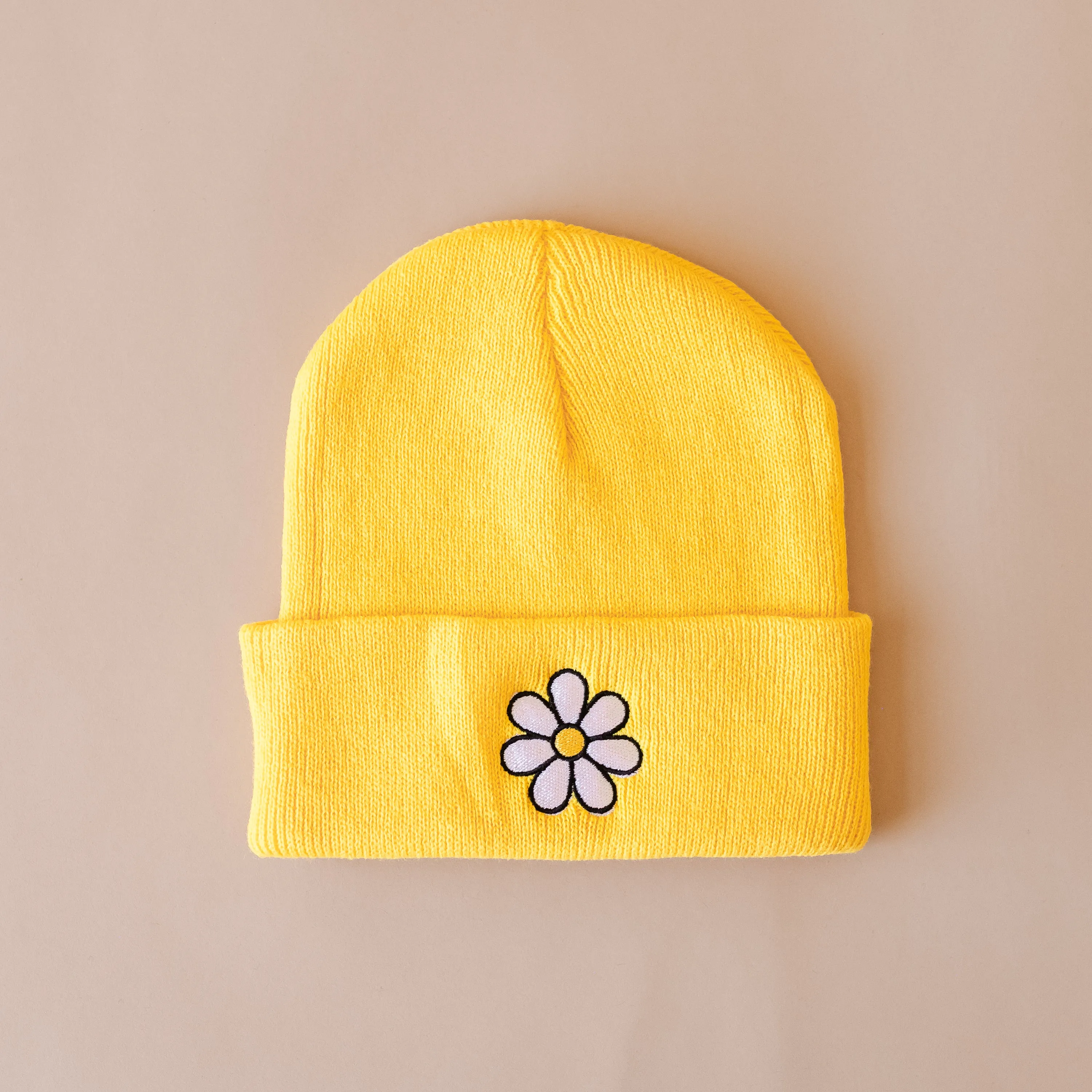 Child Beanie- DAISY - Bright Yellow