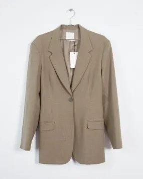 Christopher Esber 'redux contour' blazer & 'double belted' trouser suit (set), khaki, 12