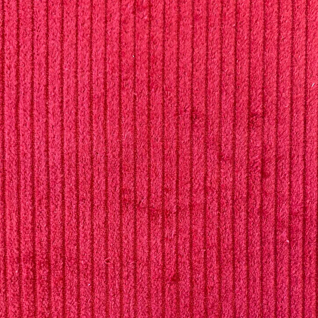 Chunky Corduroy - Red - Sold by Half Metre