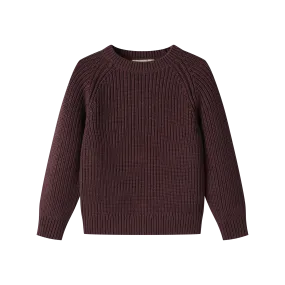 CHUNKY SWEATER-MULBERRY