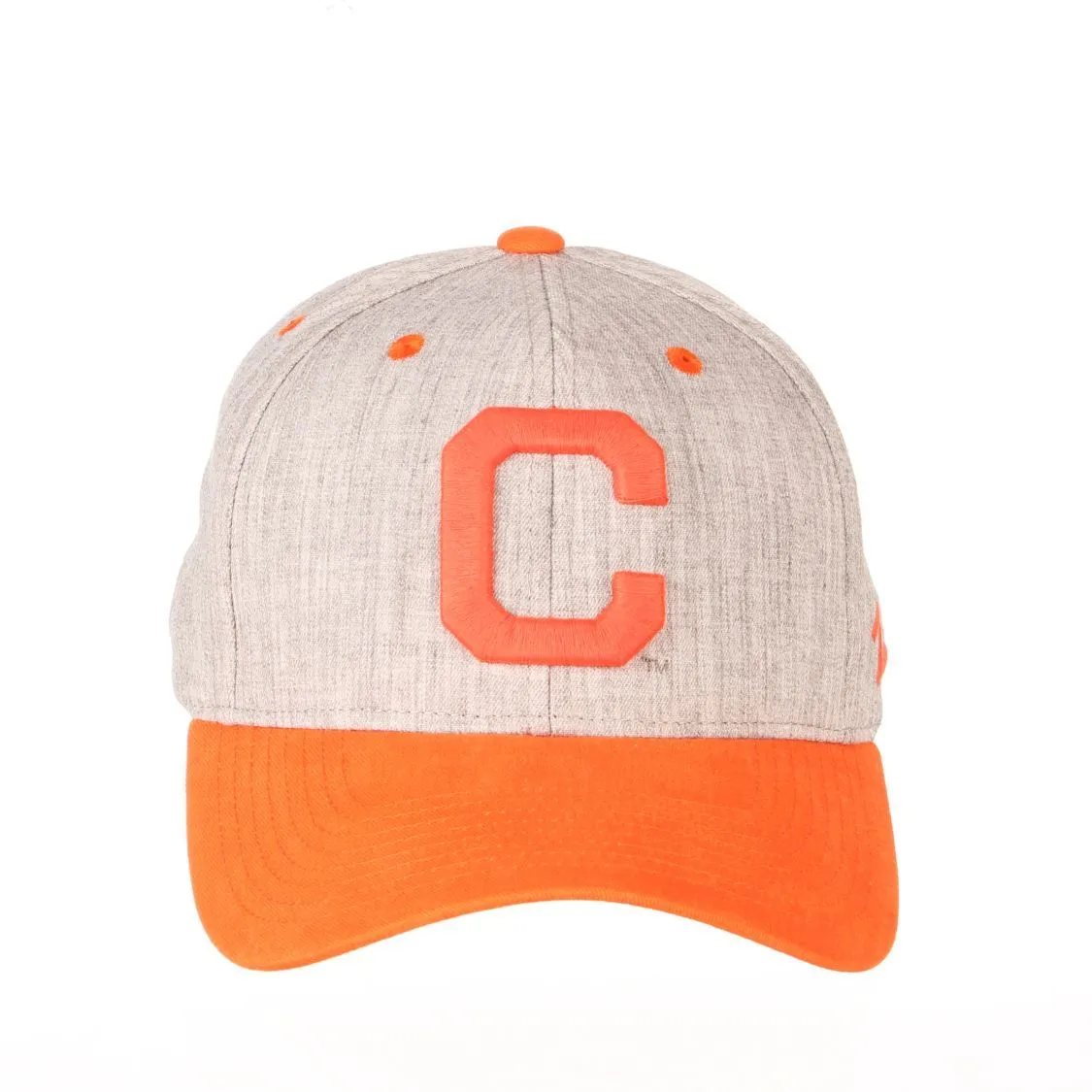 Clemson Tigers Zephyr "Oxford" Structured Stretch Fit Fitted Hat Cap