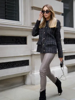 Colette Black Tweed Blazer