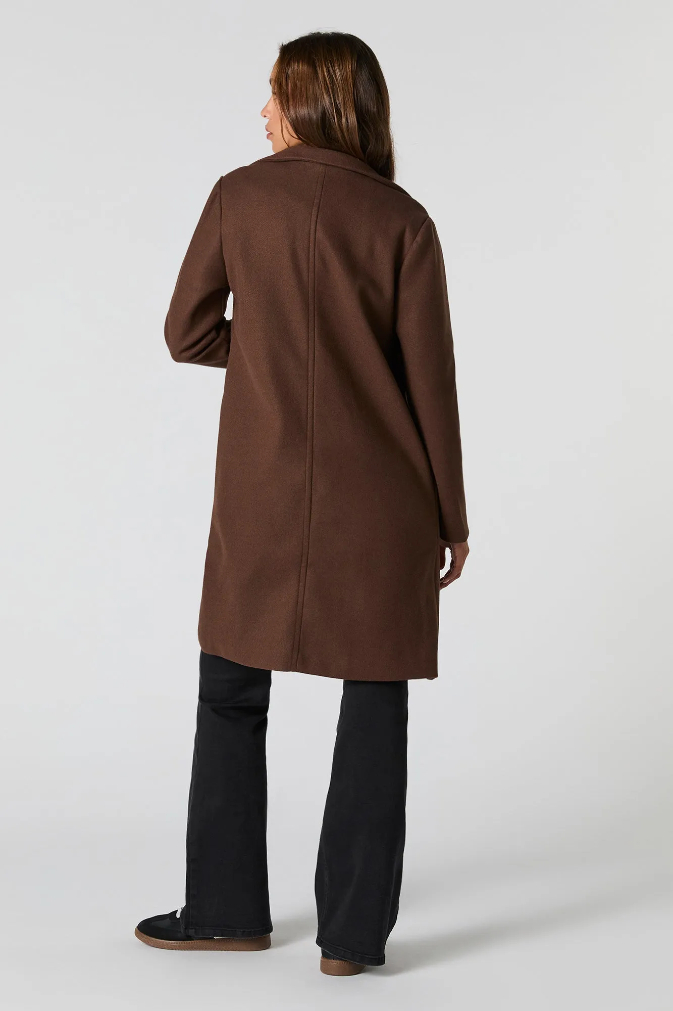 Collared Single Button Coat