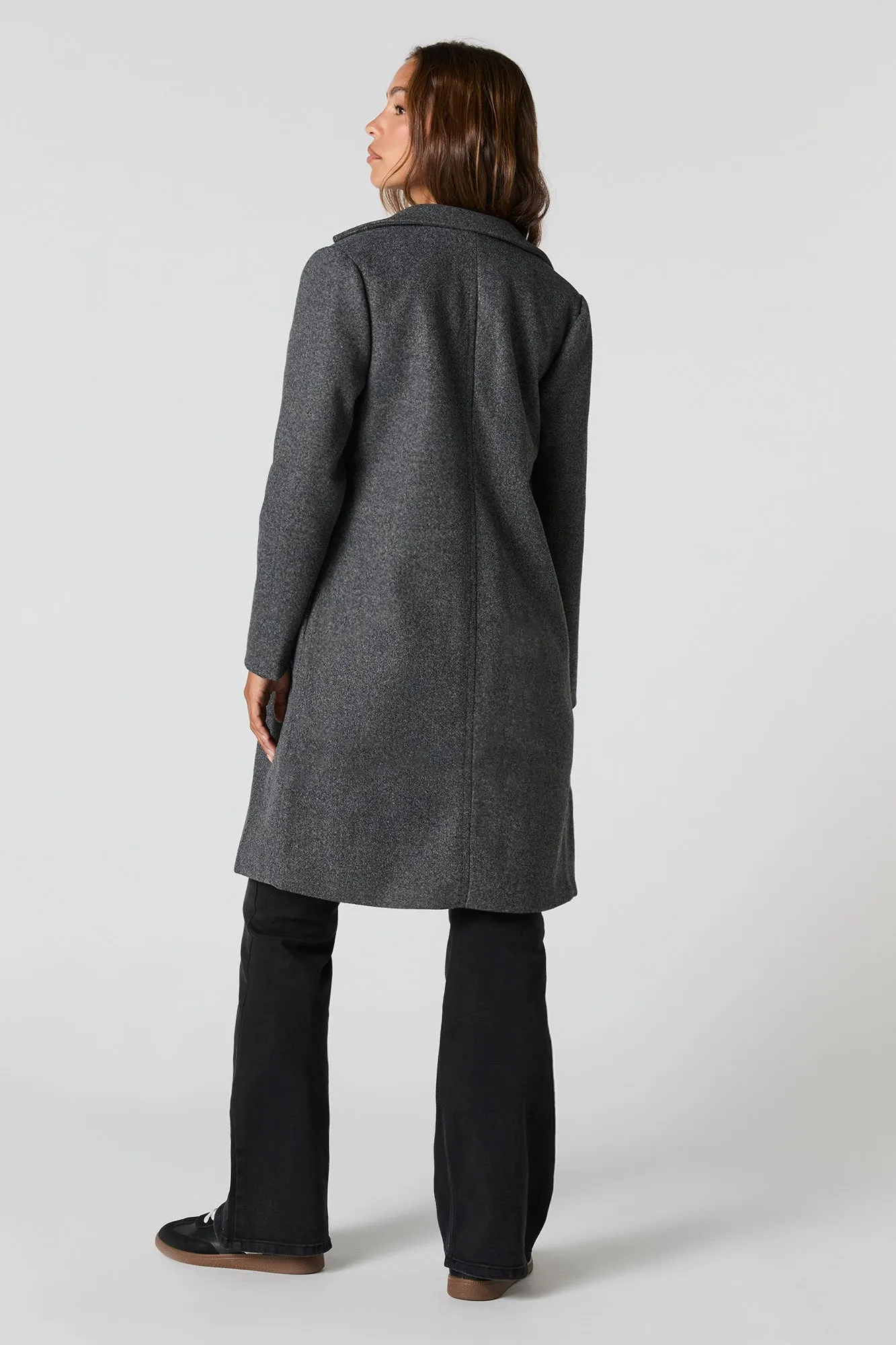 Collared Single Button Coat