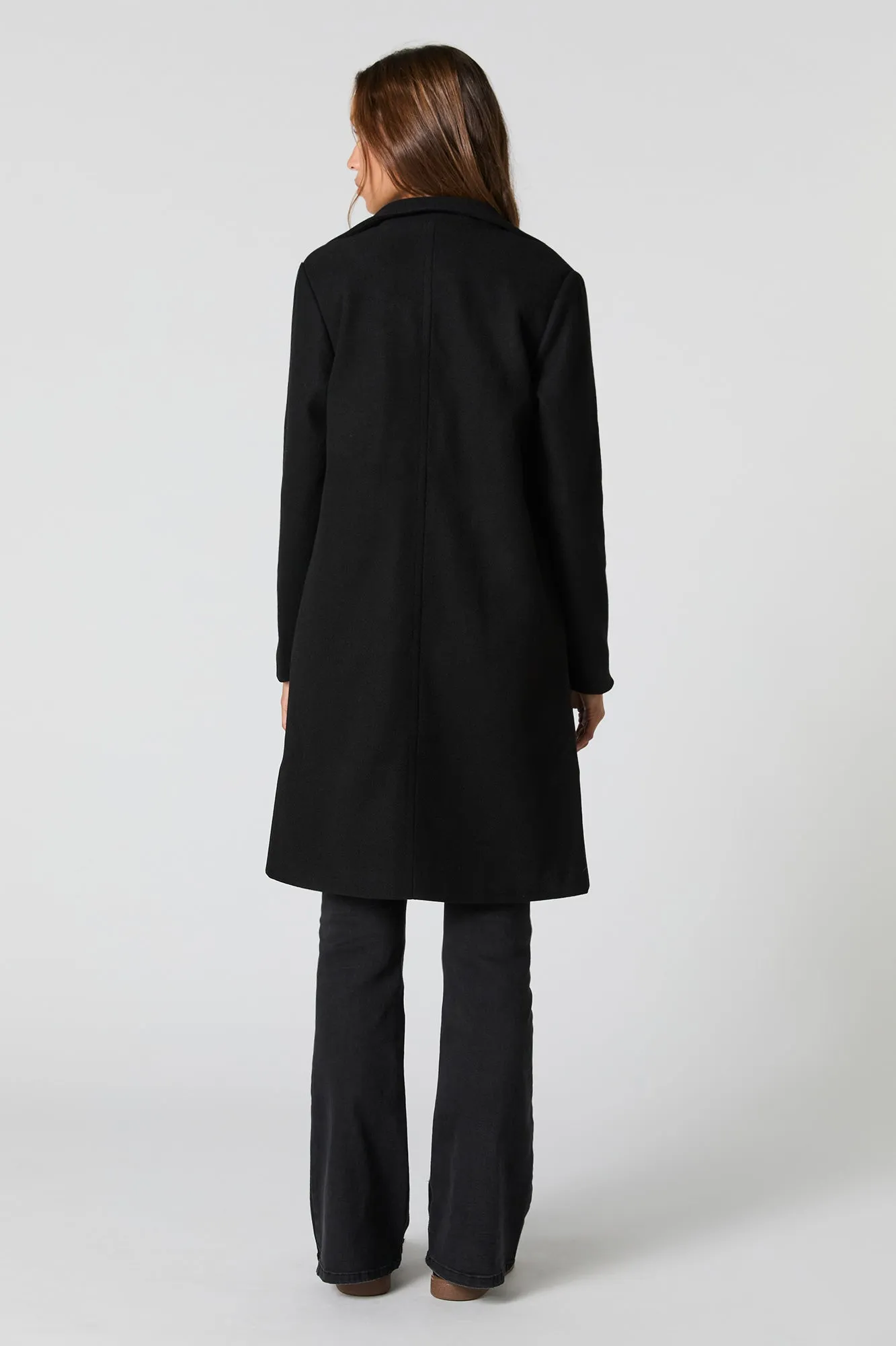 Collared Single Button Coat