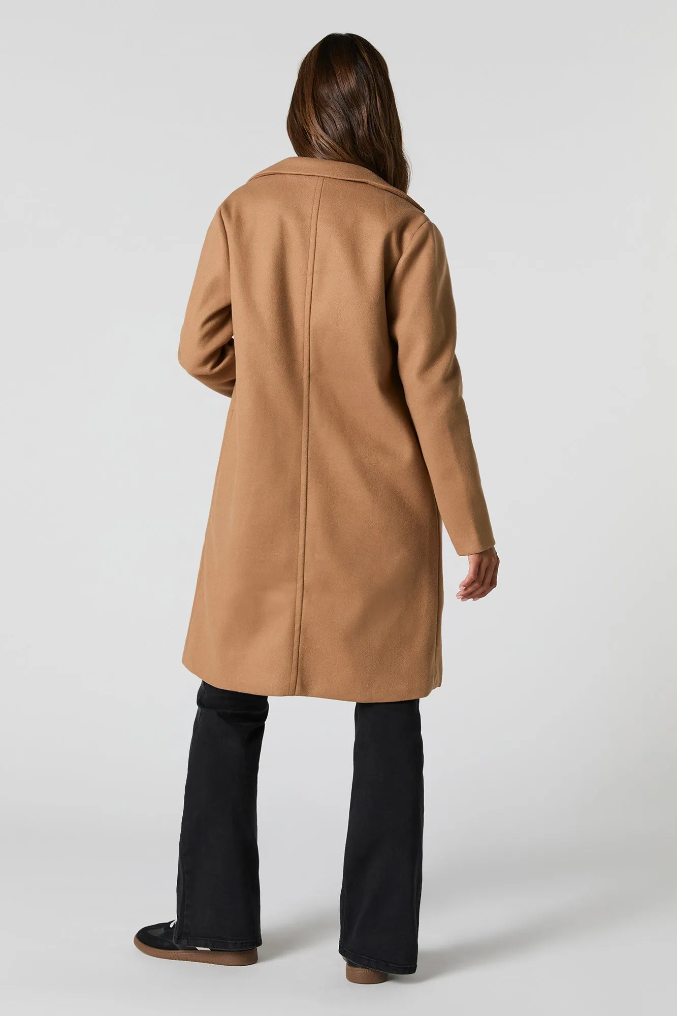 Collared Single Button Coat