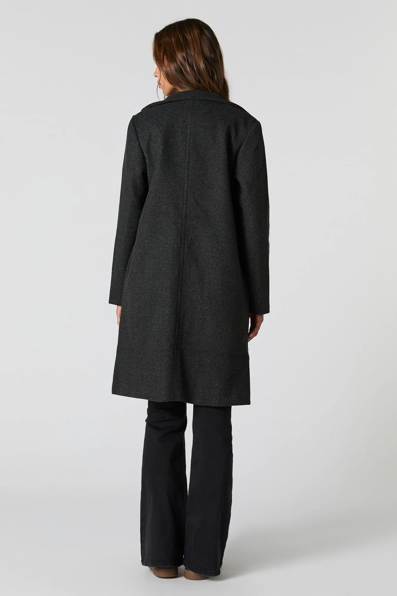 Collared Single Button Coat