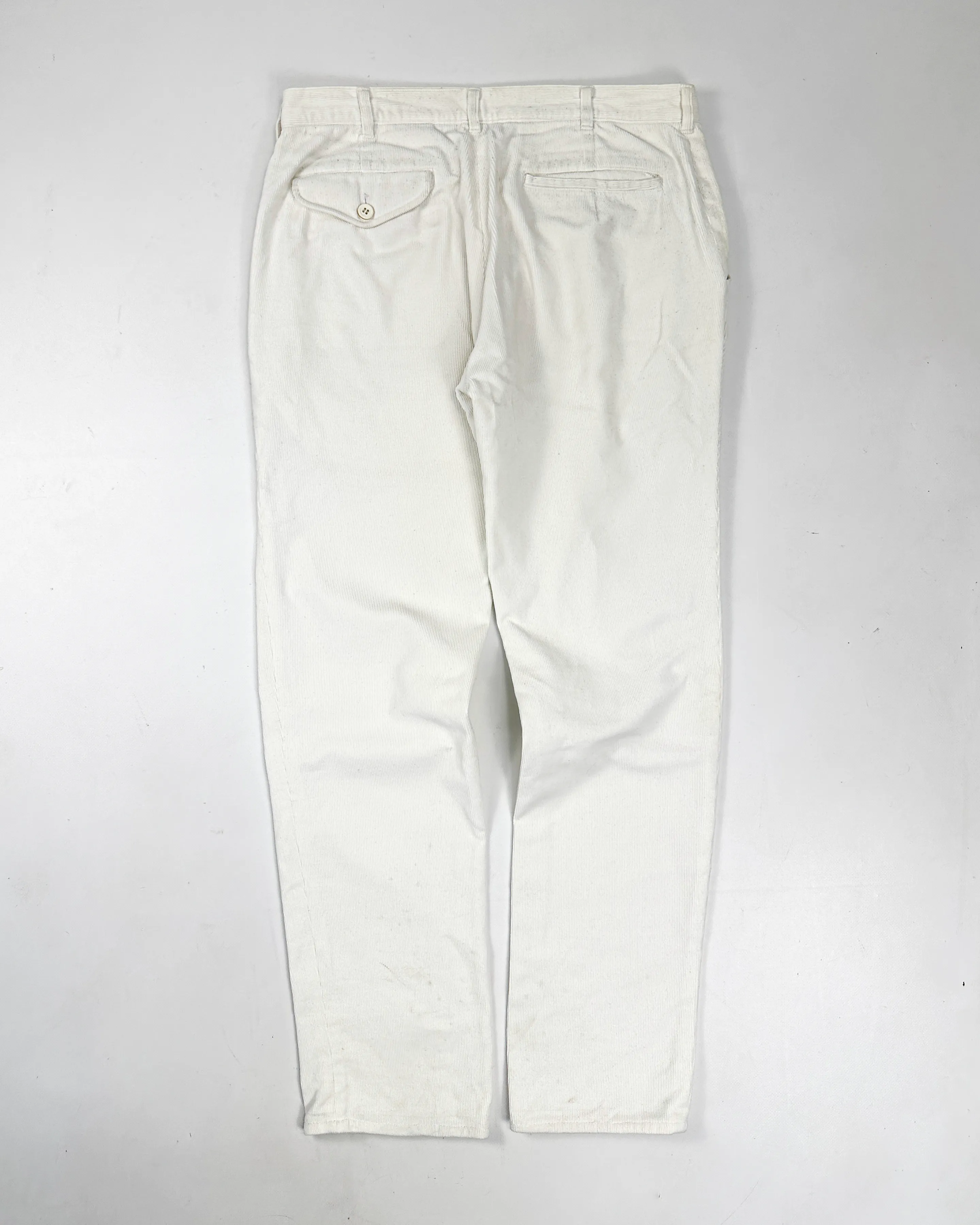 Comme Des Garçons Homme Plus White Corduroy Pants F/W 2000